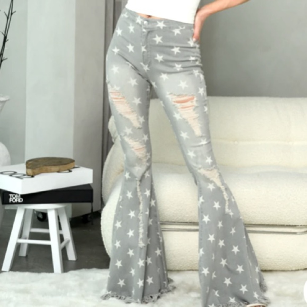 Peach Love California High Rise Extreme Flair Jeans